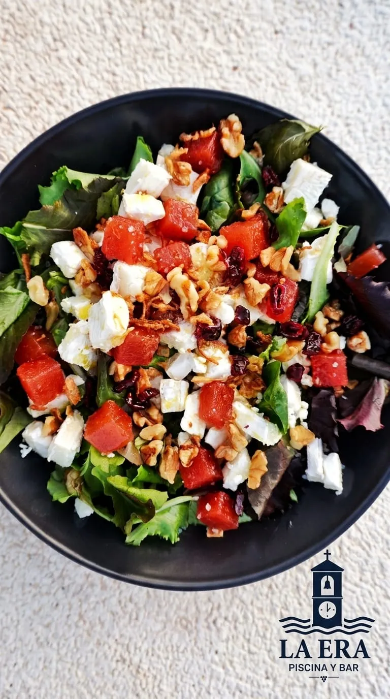 Ensalada La Era con queso de cabra y nueces